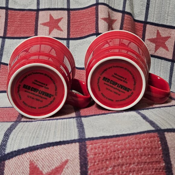 Red Cup Living 12 oz. Red Porcelain Coffee Mug - Picture 9 of 11